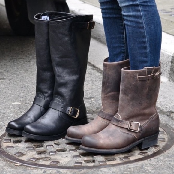 Frye Engineer 12r Gaucho Moto Boots - Picture 9 of 11